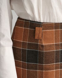 Checked Wool Mini Skirt