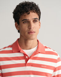 Wide Striped Piqu&eacute; Polo Shirt