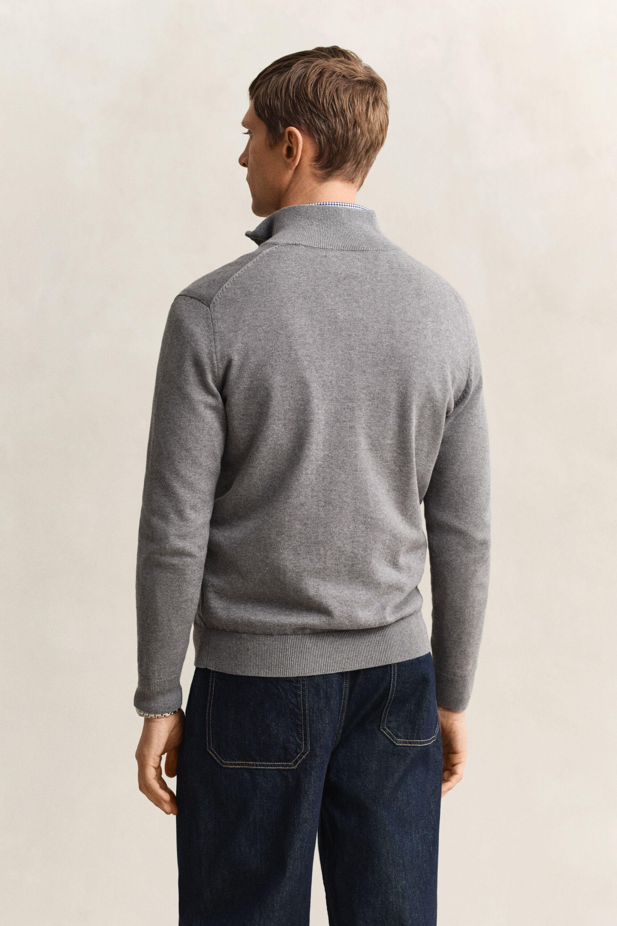 Classic Cotton Half-Zip Sweater