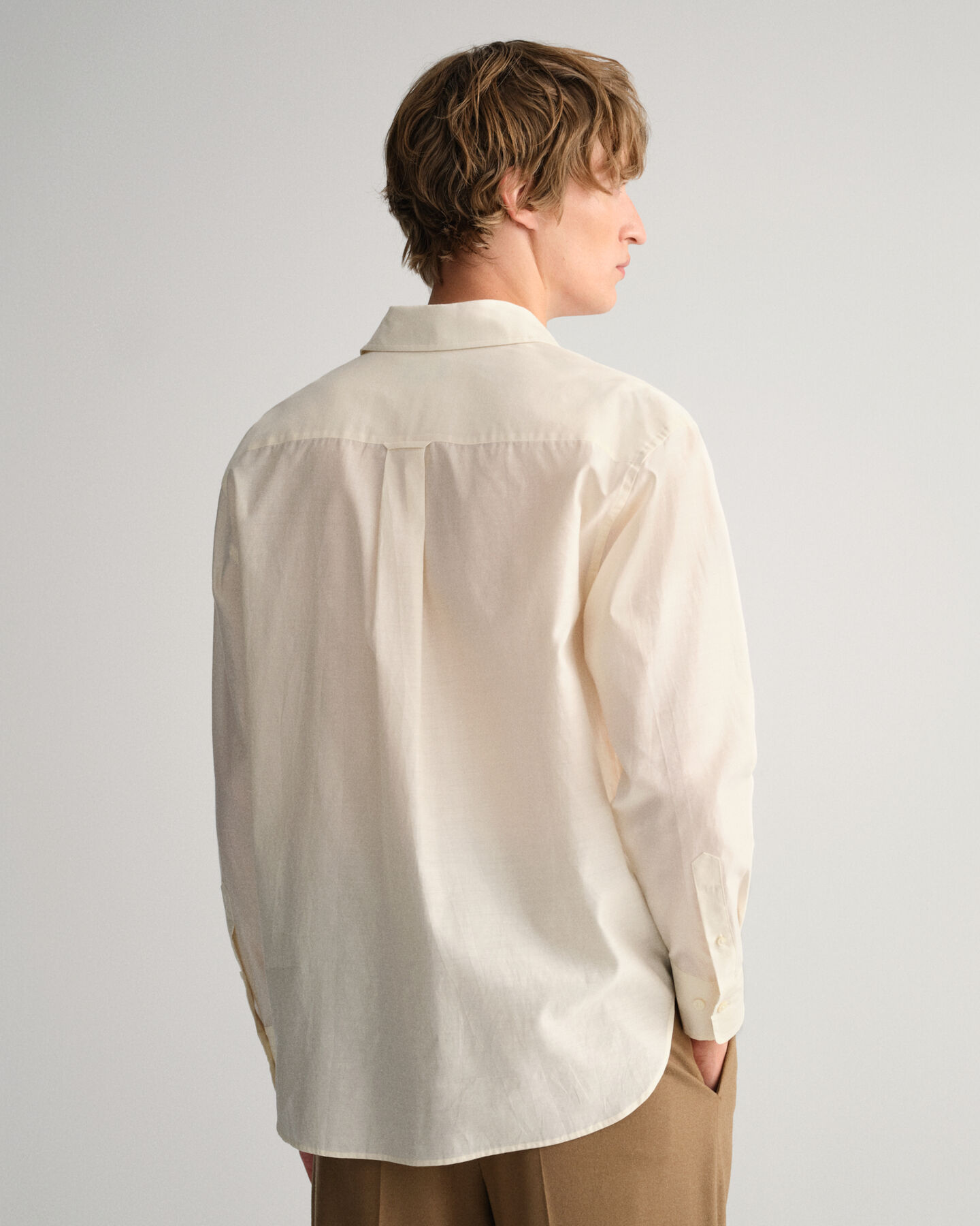 Relaxed Fit Cotton Silk Shirt