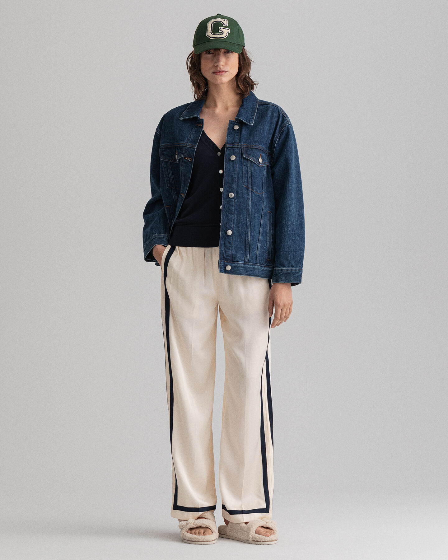 Light Cotton V-Neck Cardigan