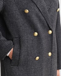 Checked Handstitched Coat
