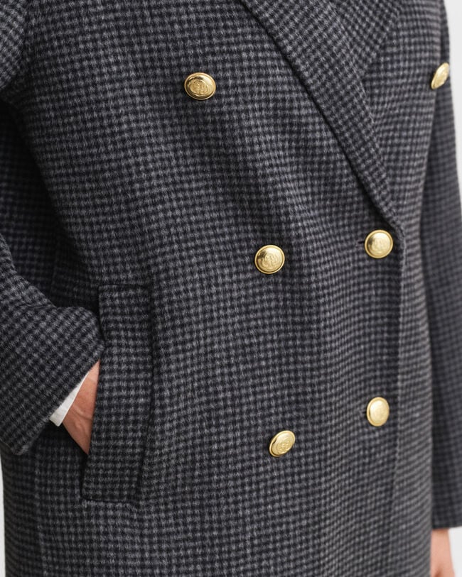 Checked Handstitched Coat
