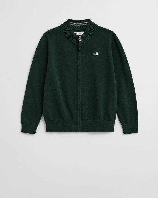 Kids Shield Cotton Zip Cardigan