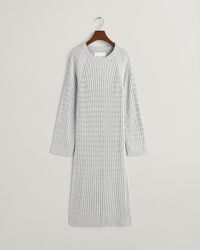 Cable Knit Crew Neck Dress