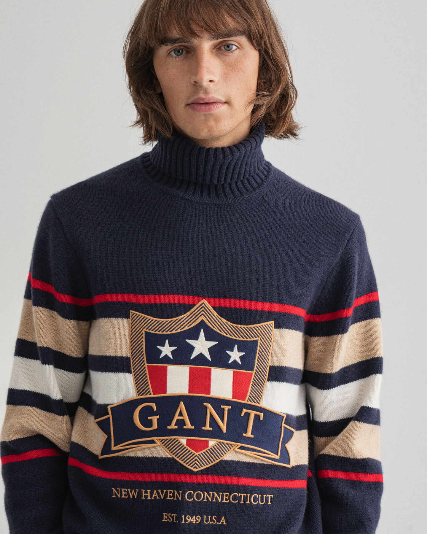 Banner Shield Turtleneck