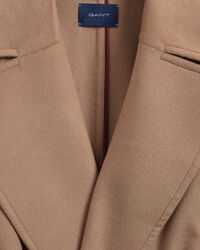 Wool-Blend Belted Coat