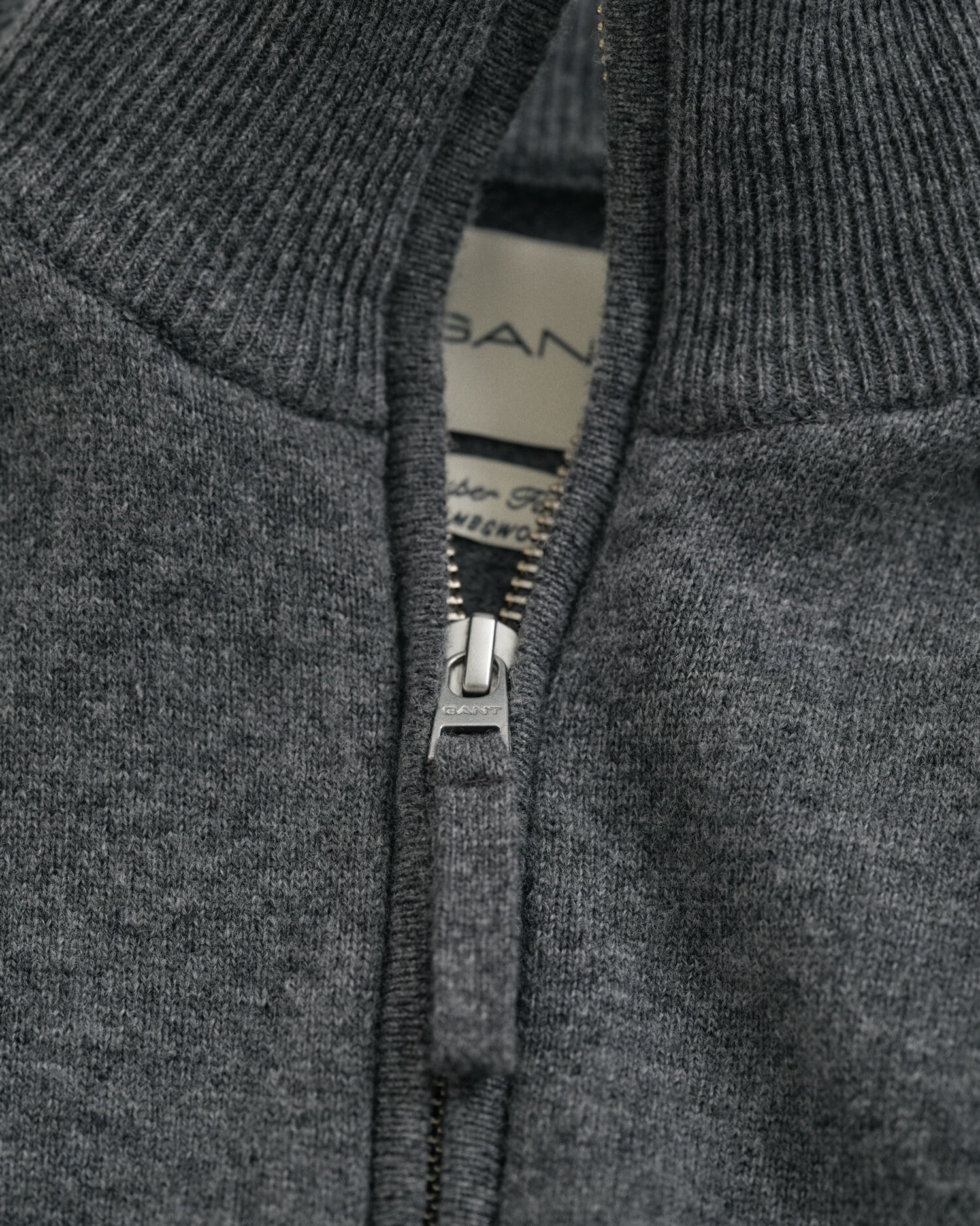Superfine Lambswool Zip Cardigan