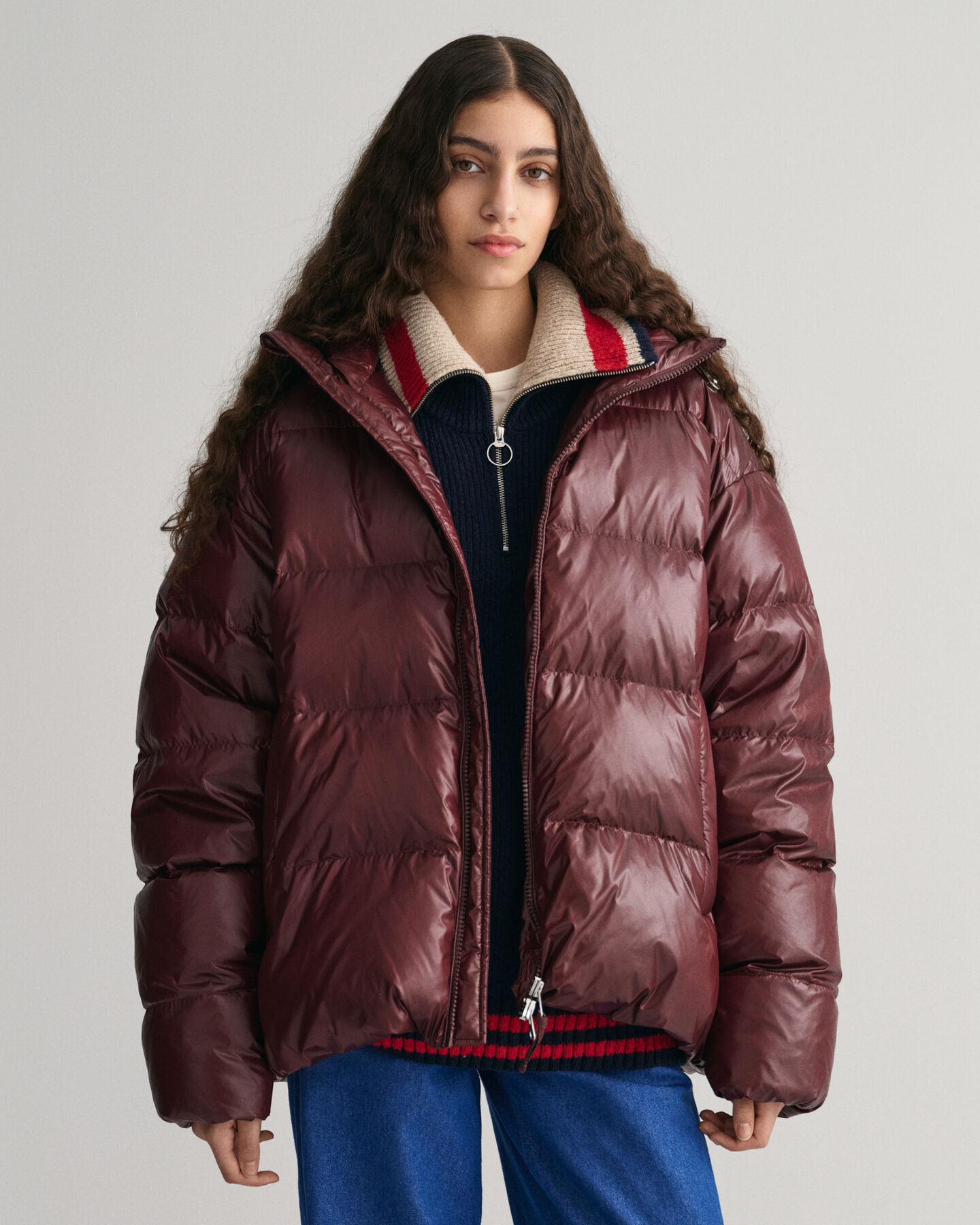 Shiny Down Puffer Jacket