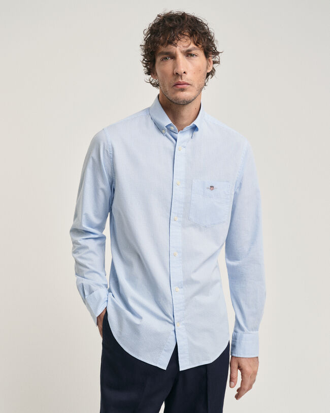 Seasonal Essential Regular Fit Archive Shield Gingham Poplin Shirt
