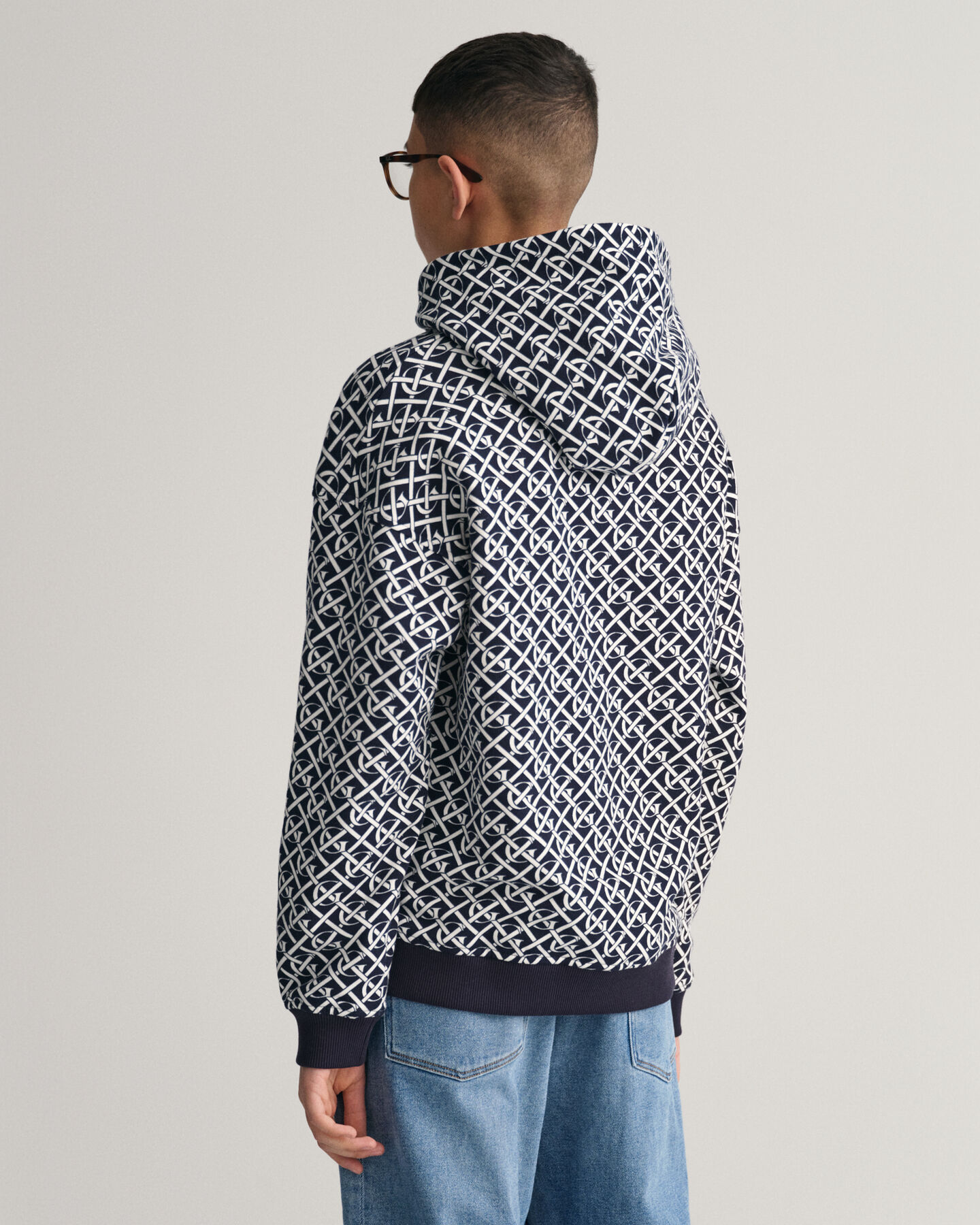 Teen Boys Oversized Monogram Hoodie