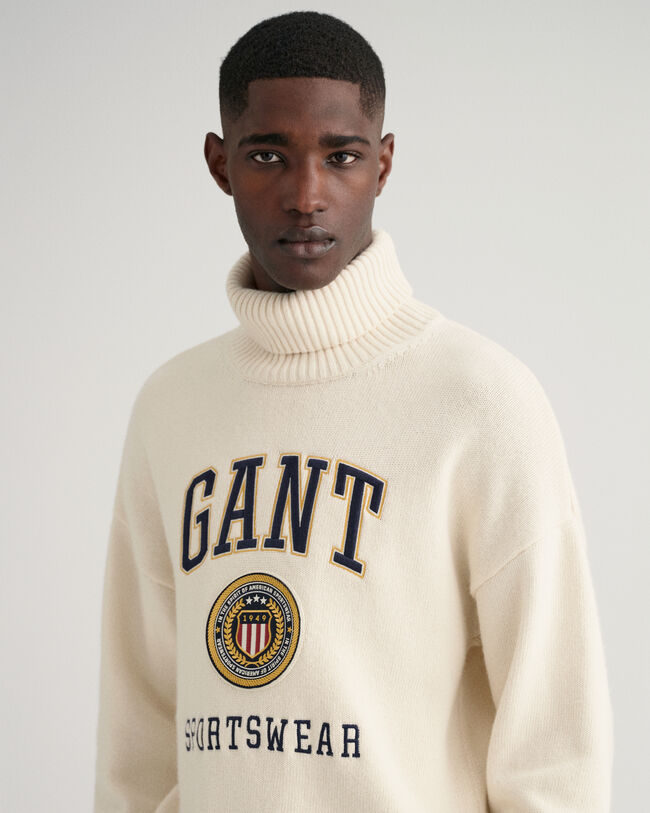 Crest Shield Rollneck Sweater