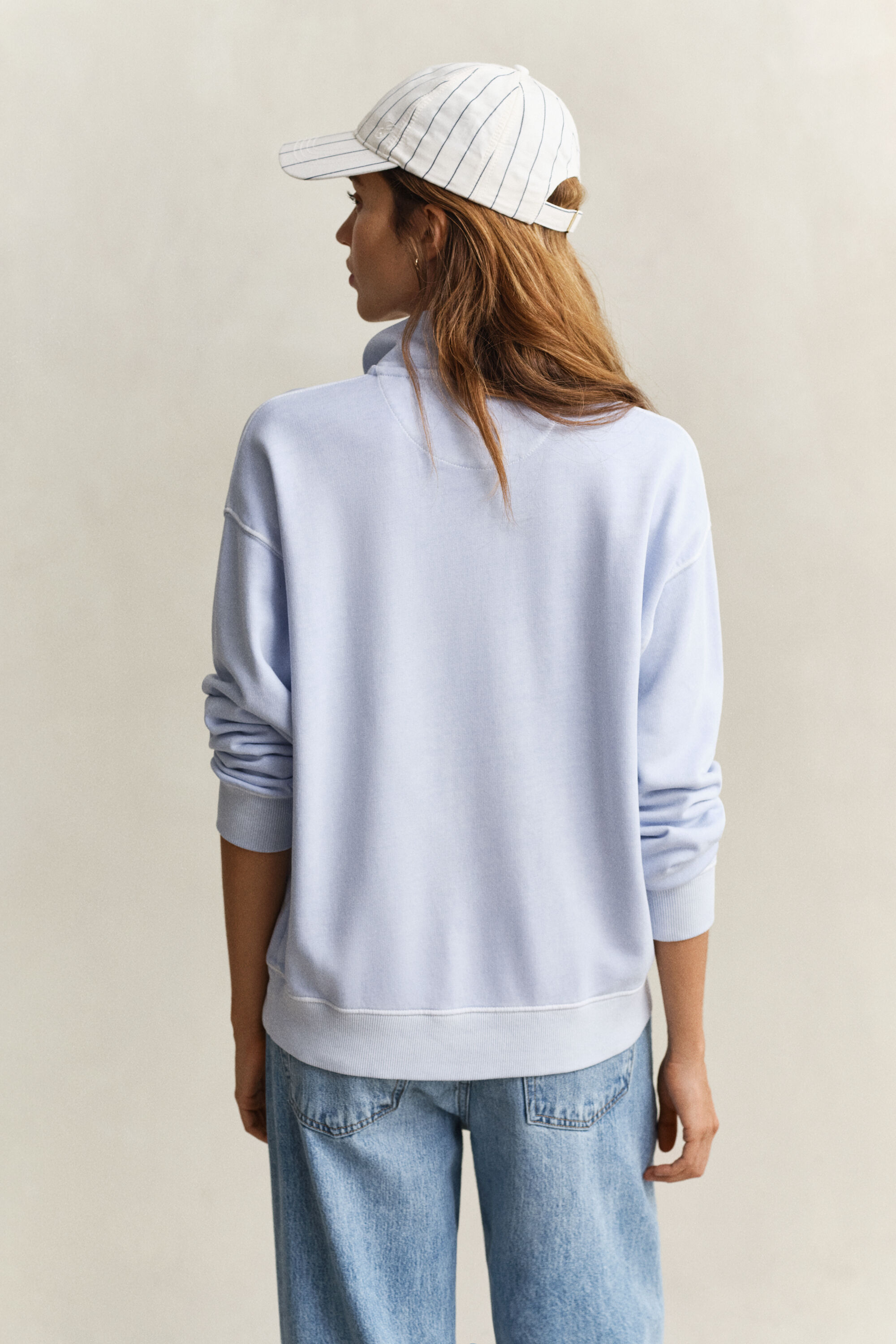 Washed Shield Half-Zip Sweatshirt