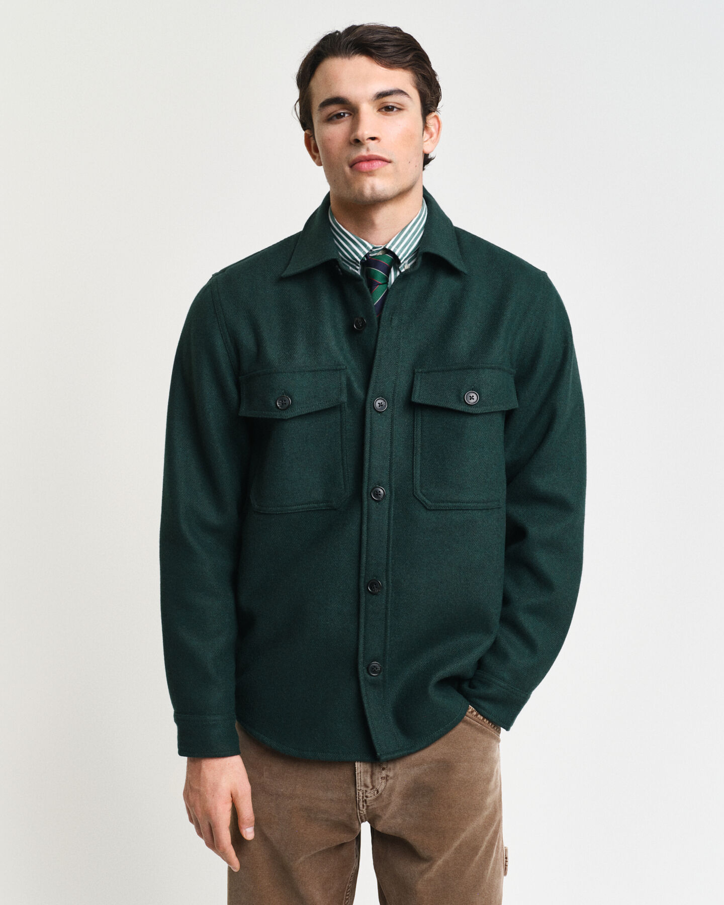Wool Blend Overshirt