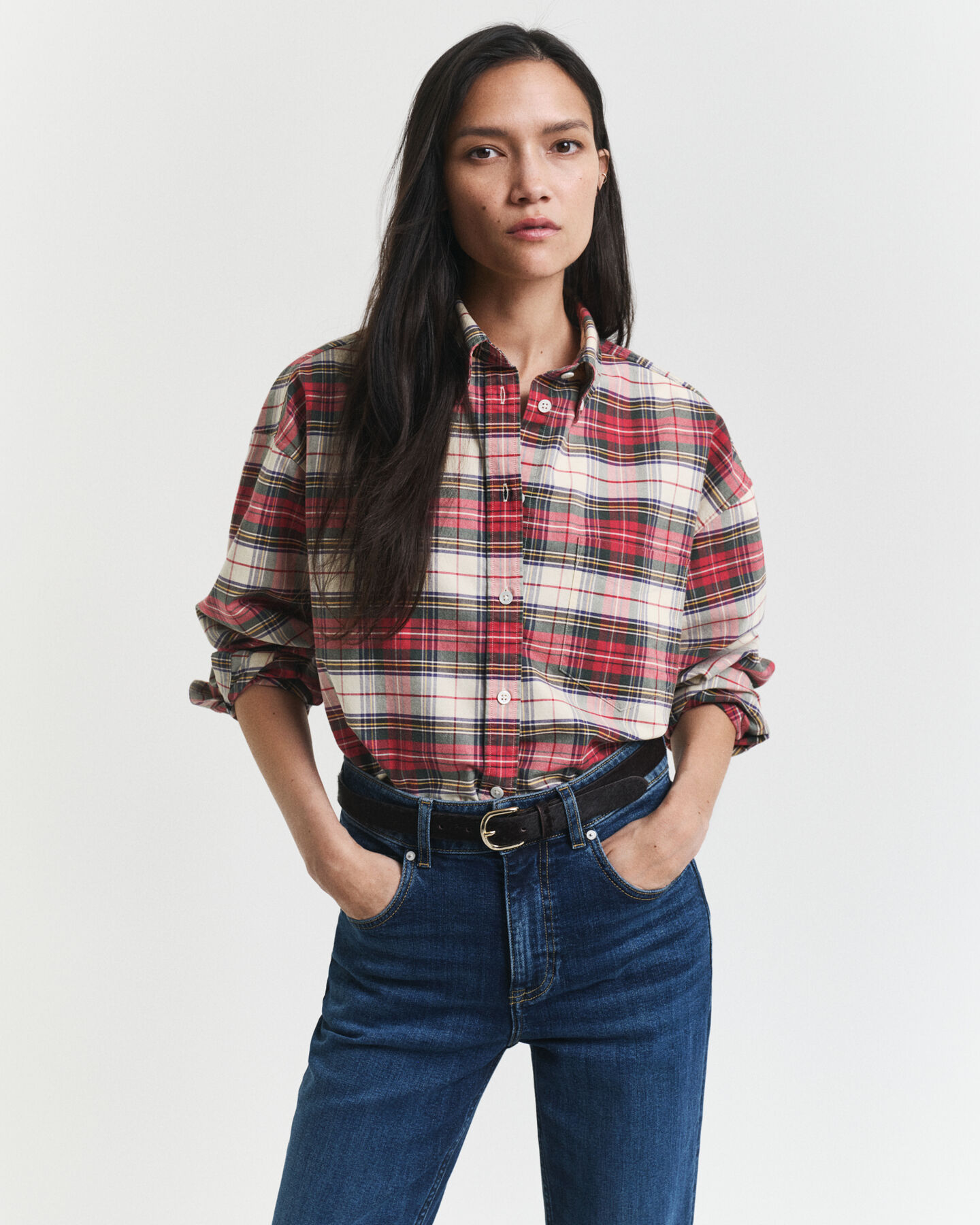 Oversized Checked Classic Oxford Shirt