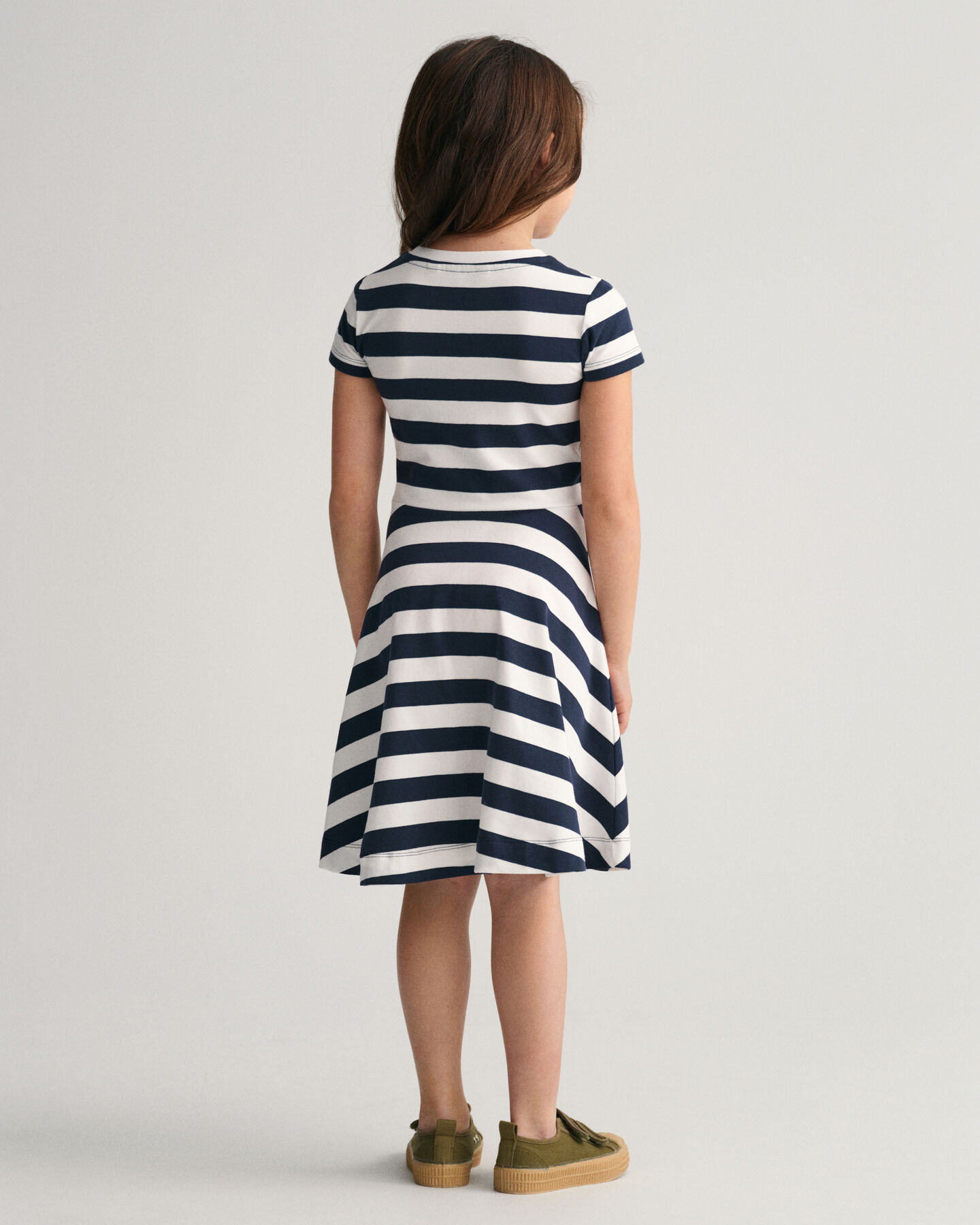 Girls Striped Spin Dress