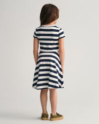 Girls Striped Spin Dress