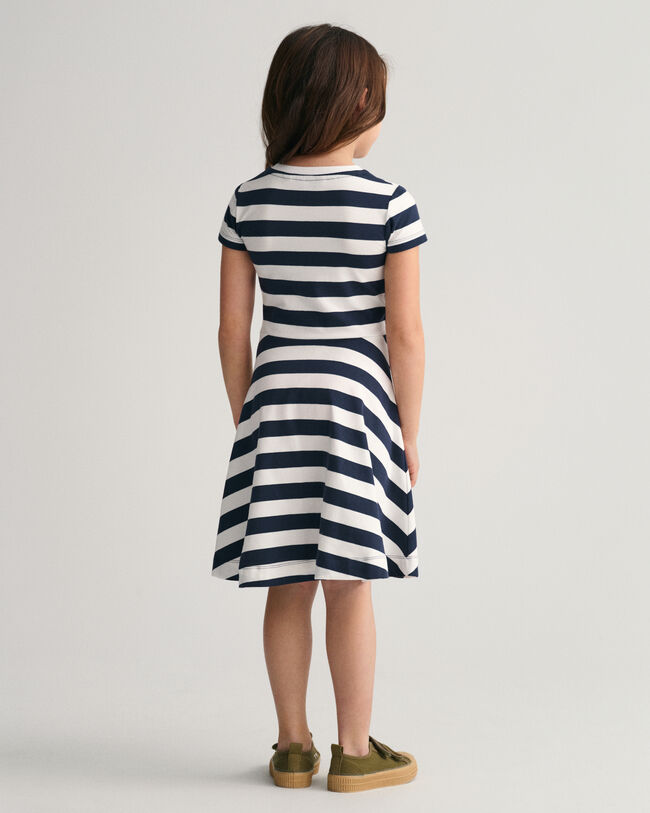 Girls Striped Spin Dress