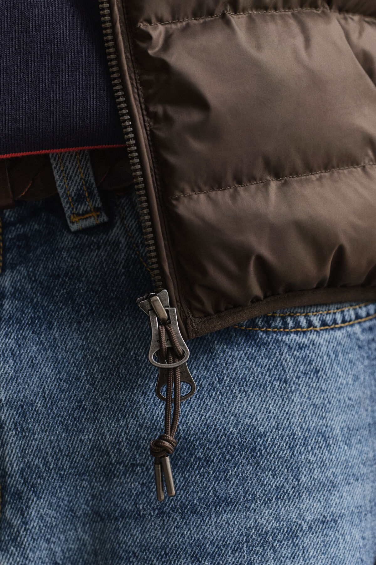 Light Down Jacket — SHADOW BROWN
