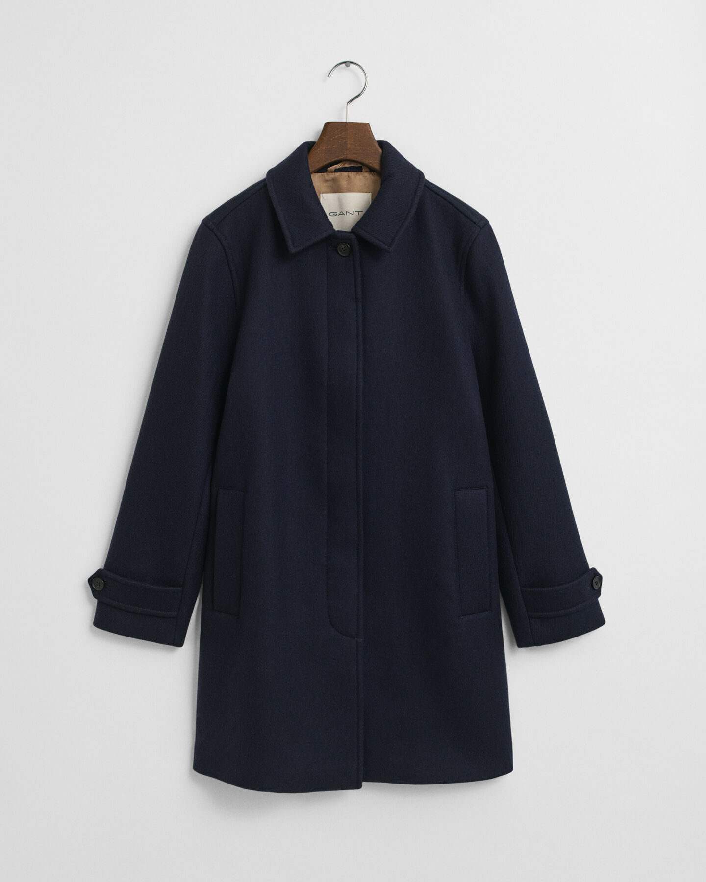 Wool Blend Car Coat