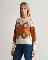 Argyle Crew Neck Sweater