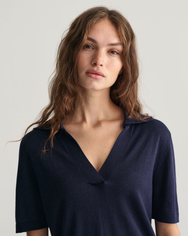 Fine Knit Short Sleeve Rugger