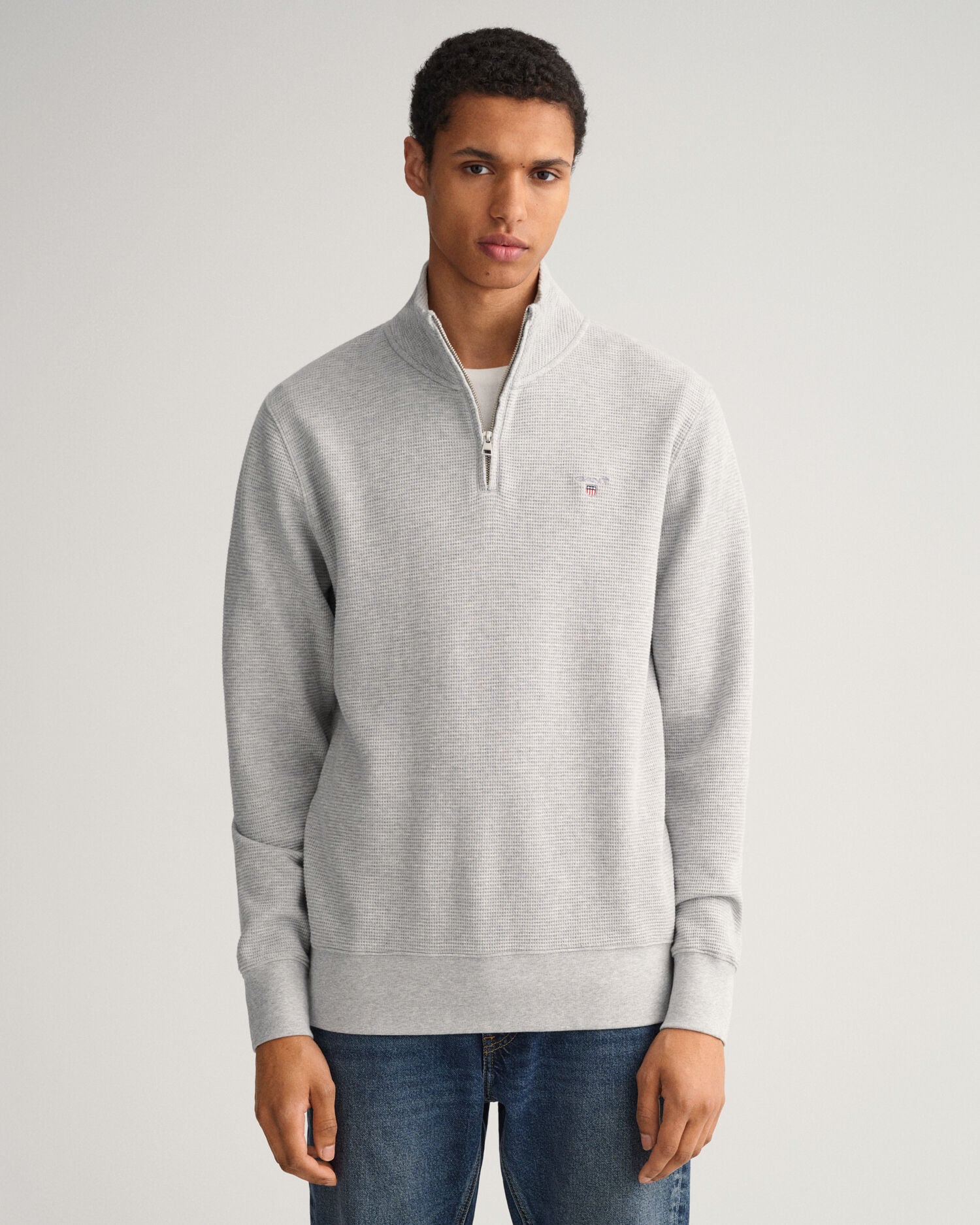 Waffle Half-Zip Sweatshirt - GANT