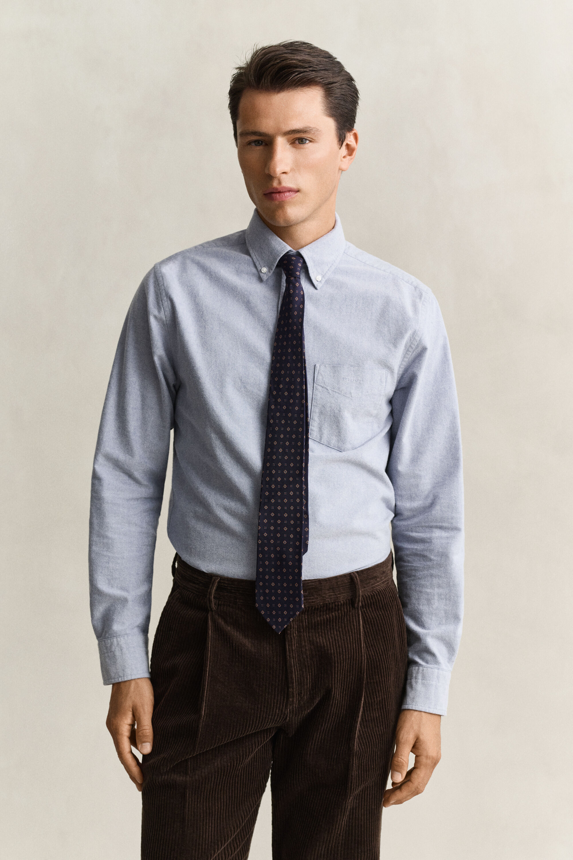 Brushed Oxford Shirt — CRISP BLUE