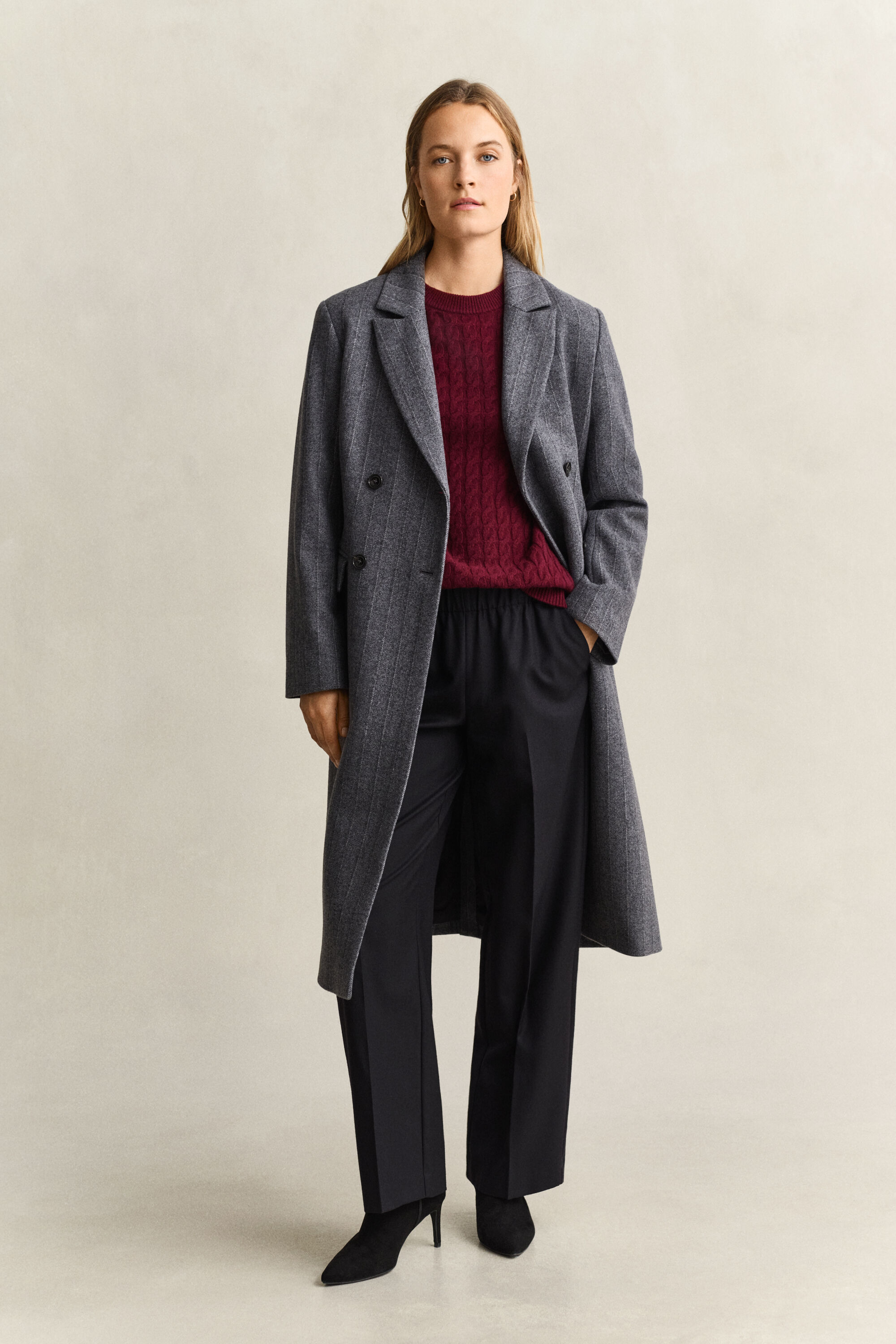 Wool Cashmere Cable Knit Sweater