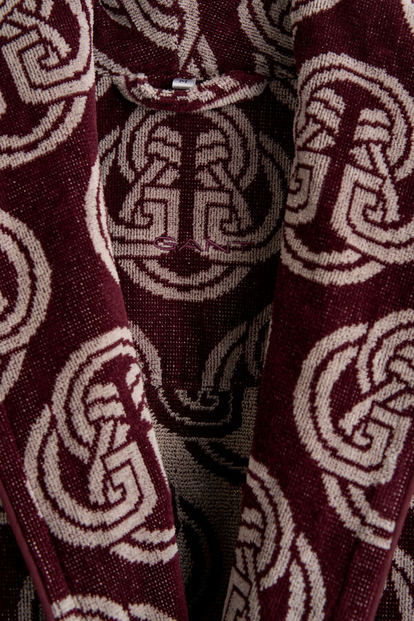 Monogram Robe — DARKENED WINE
