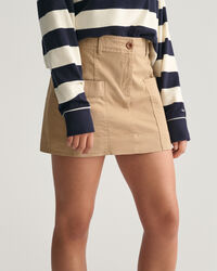 Teen Girls Mini Chino Skirt