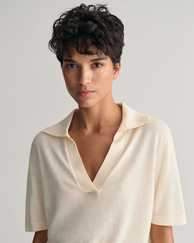 Fine Knit Short Sleeve Rugger