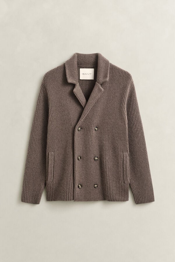 Knitted Blazer Cardigan — FADED TAUPE