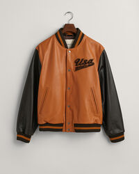 Leather GANT Varsity Jacket