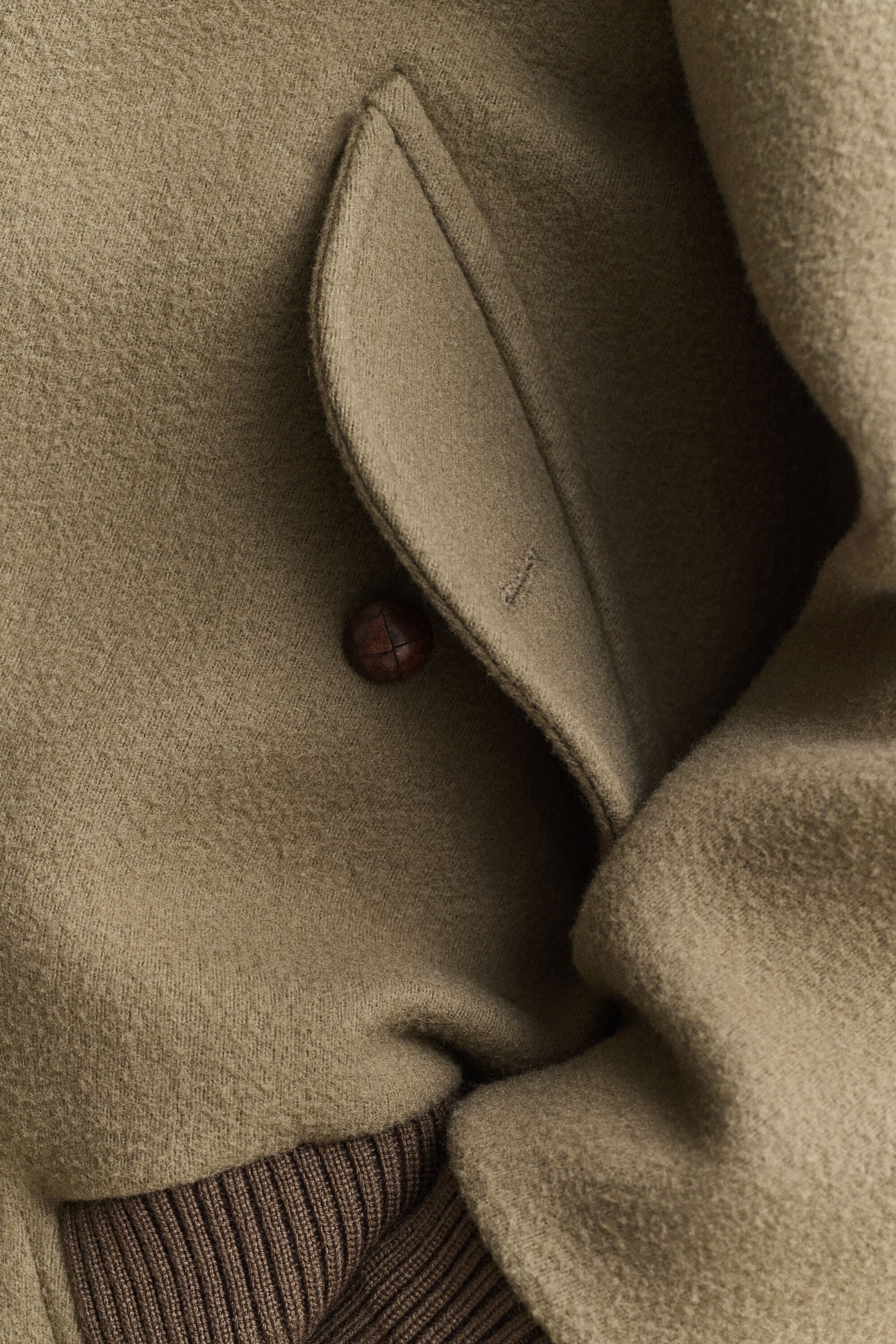 Wool Shearling Aviator Jacket