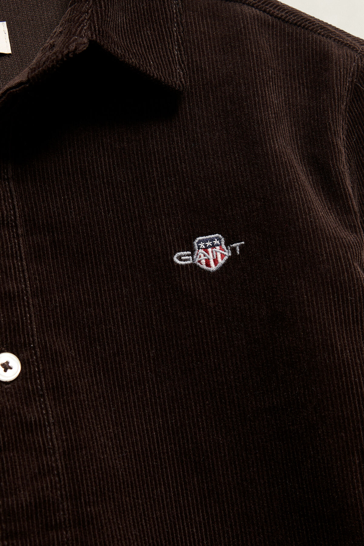 Teen Boys Corduroy Shirt — SHADOW BROWN