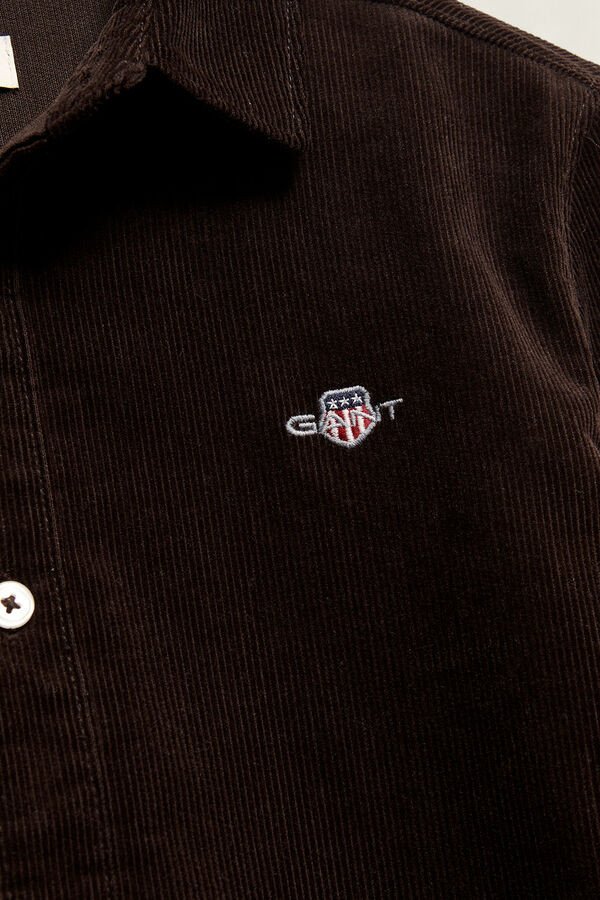 Teen Boys Corduroy Shirt — SHADOW BROWN