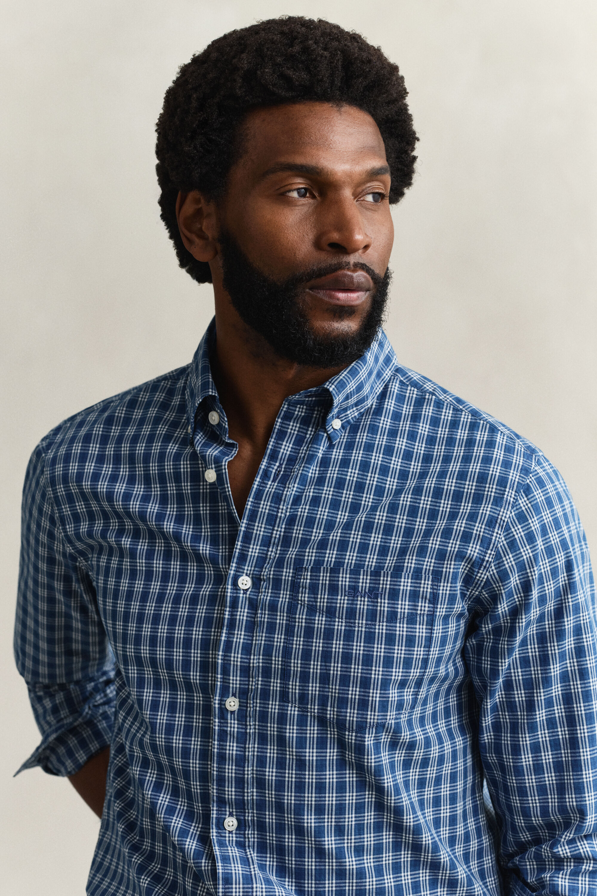 Indigo Checked Shirt