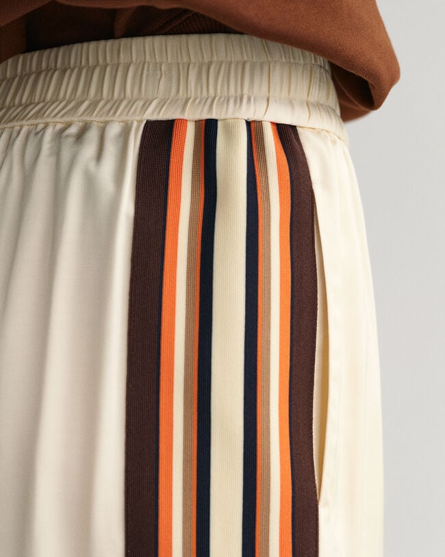 Relaxed Fit Striped Pull-On Pants