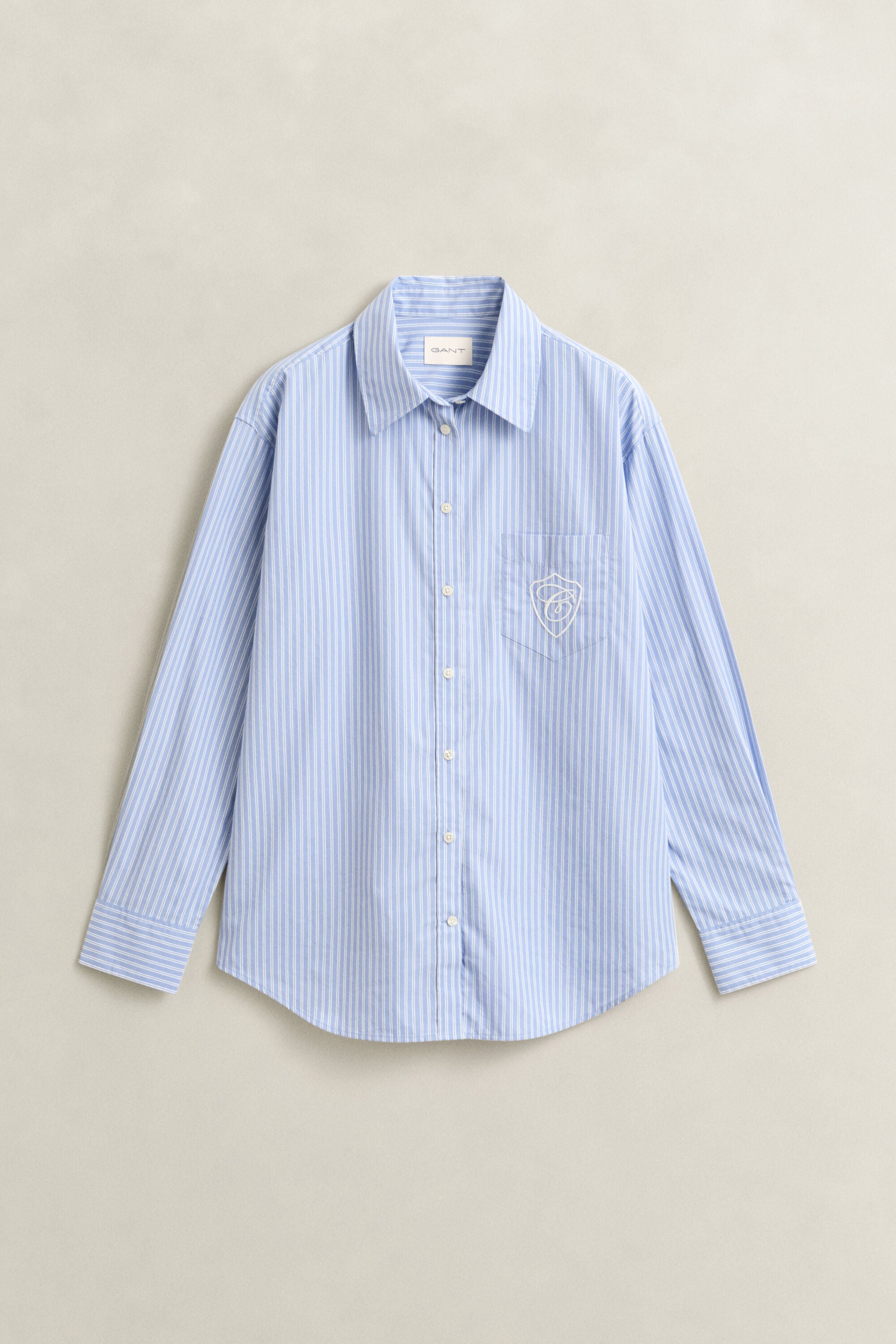 Relaxed Fit Striped Classic Poplin Shirt