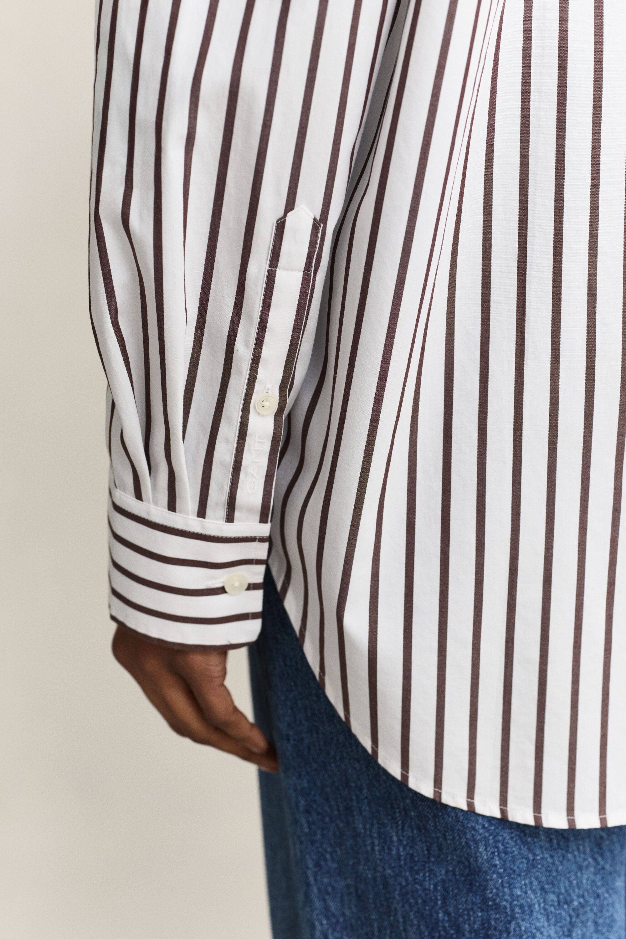 Relaxed Fit Striped Classic Poplin Shirt