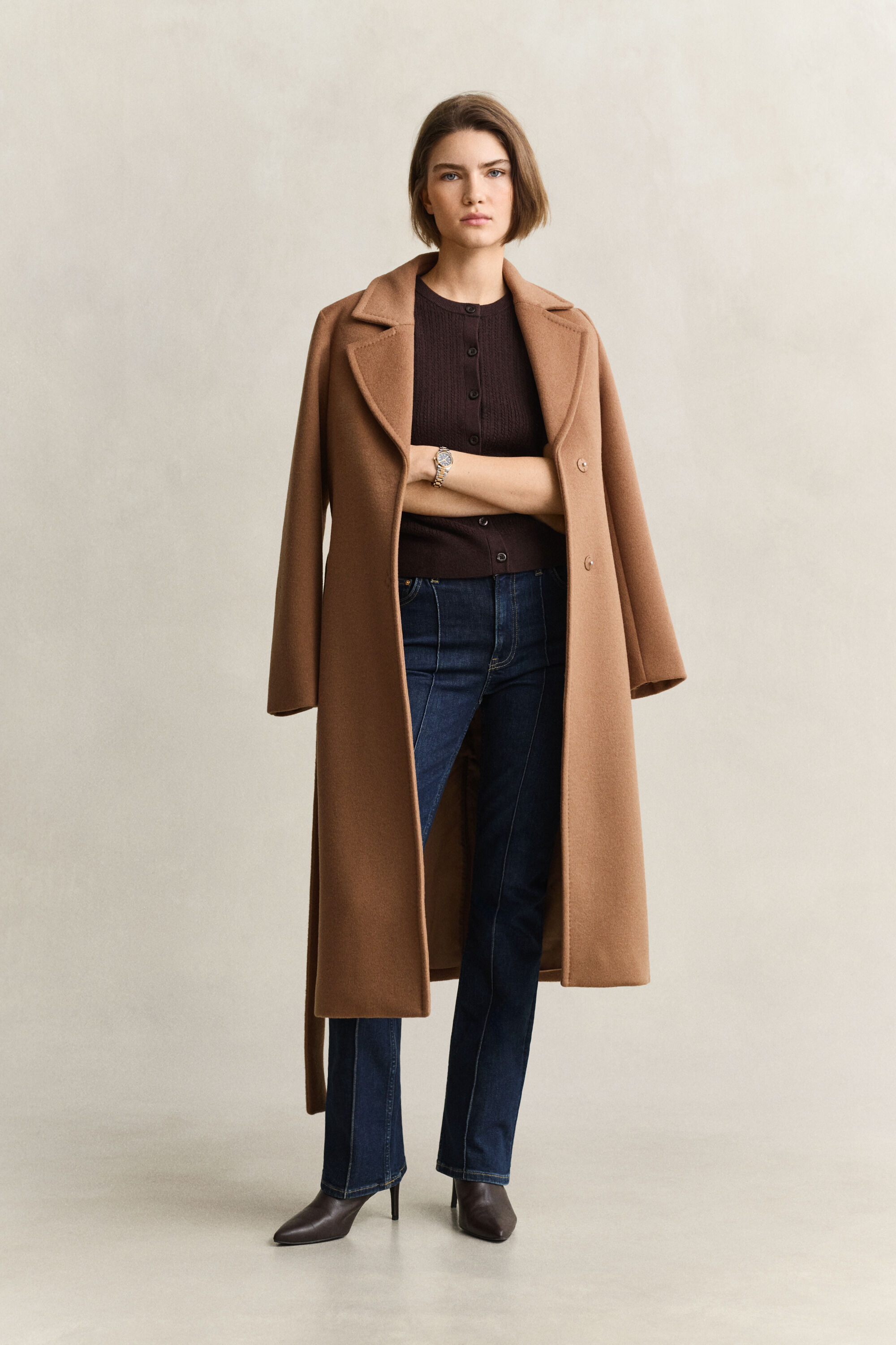 Cable Knit Short Sleeve Cardigan