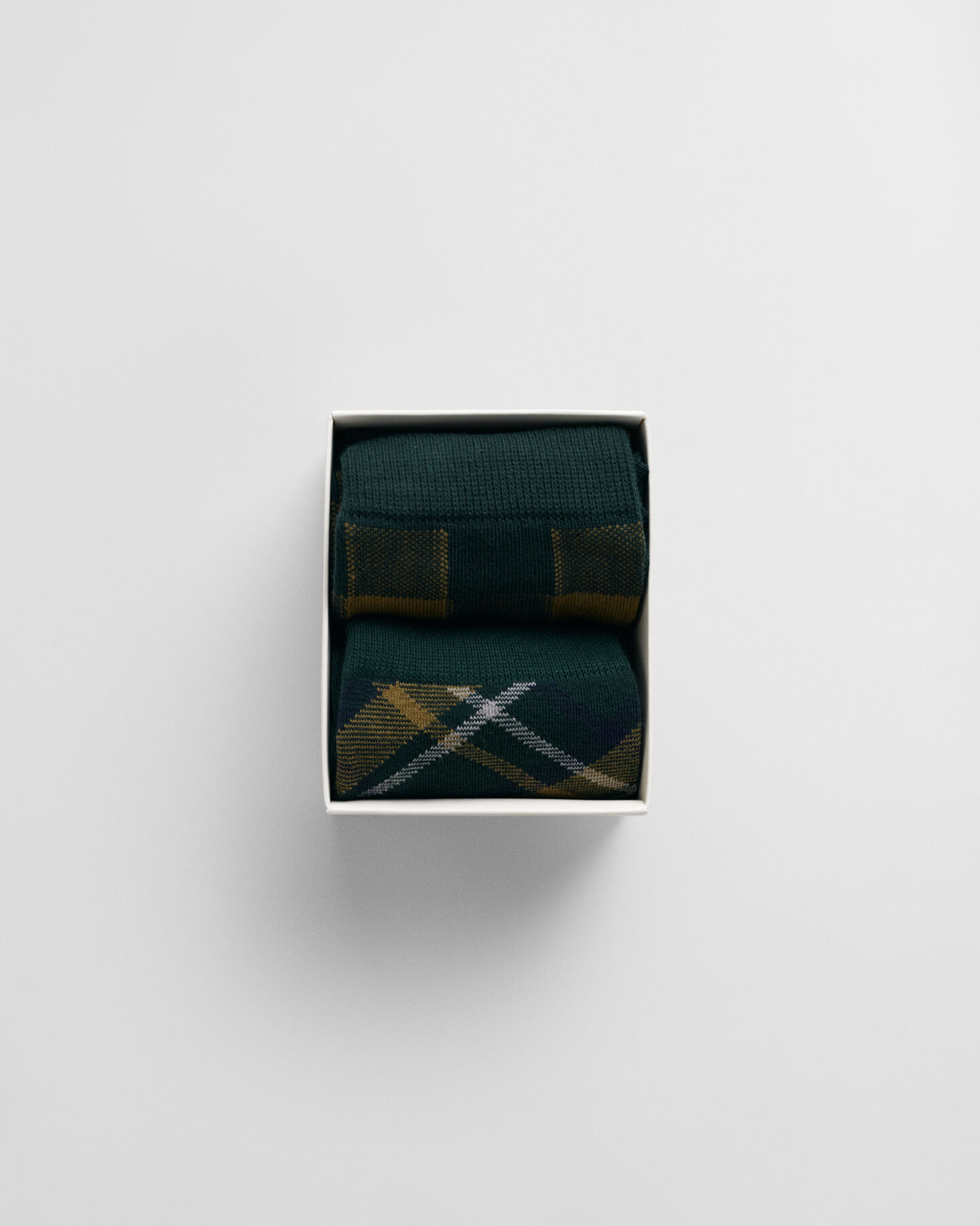 2-Pack Checked Socks Gift Box