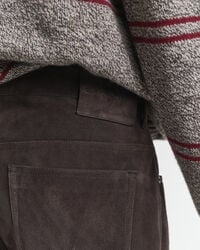 Suede Straight Fit Jeans