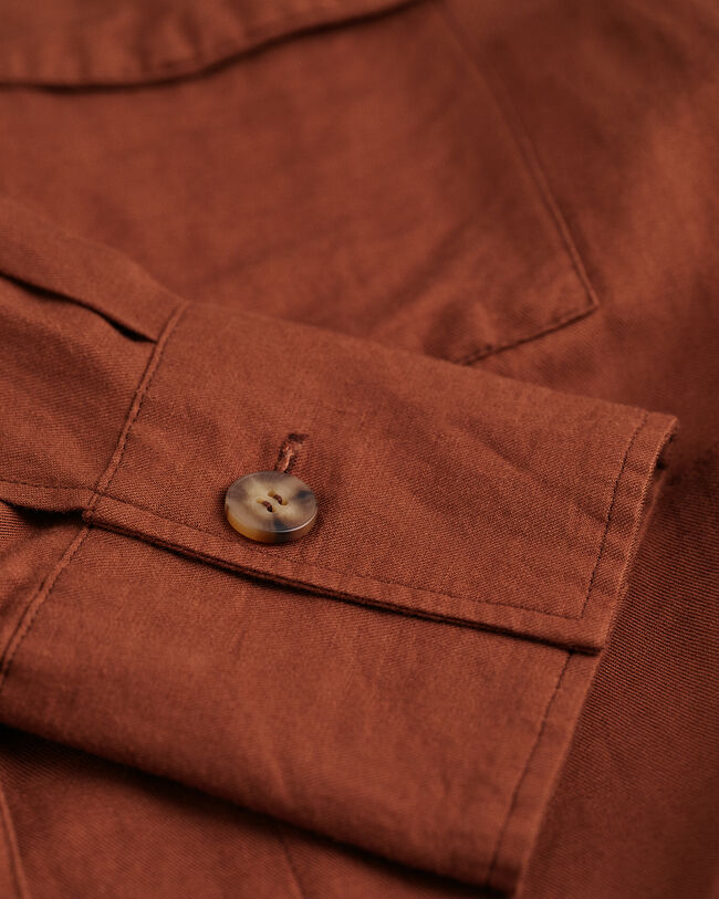 Linen Viscose Shirt Jacket