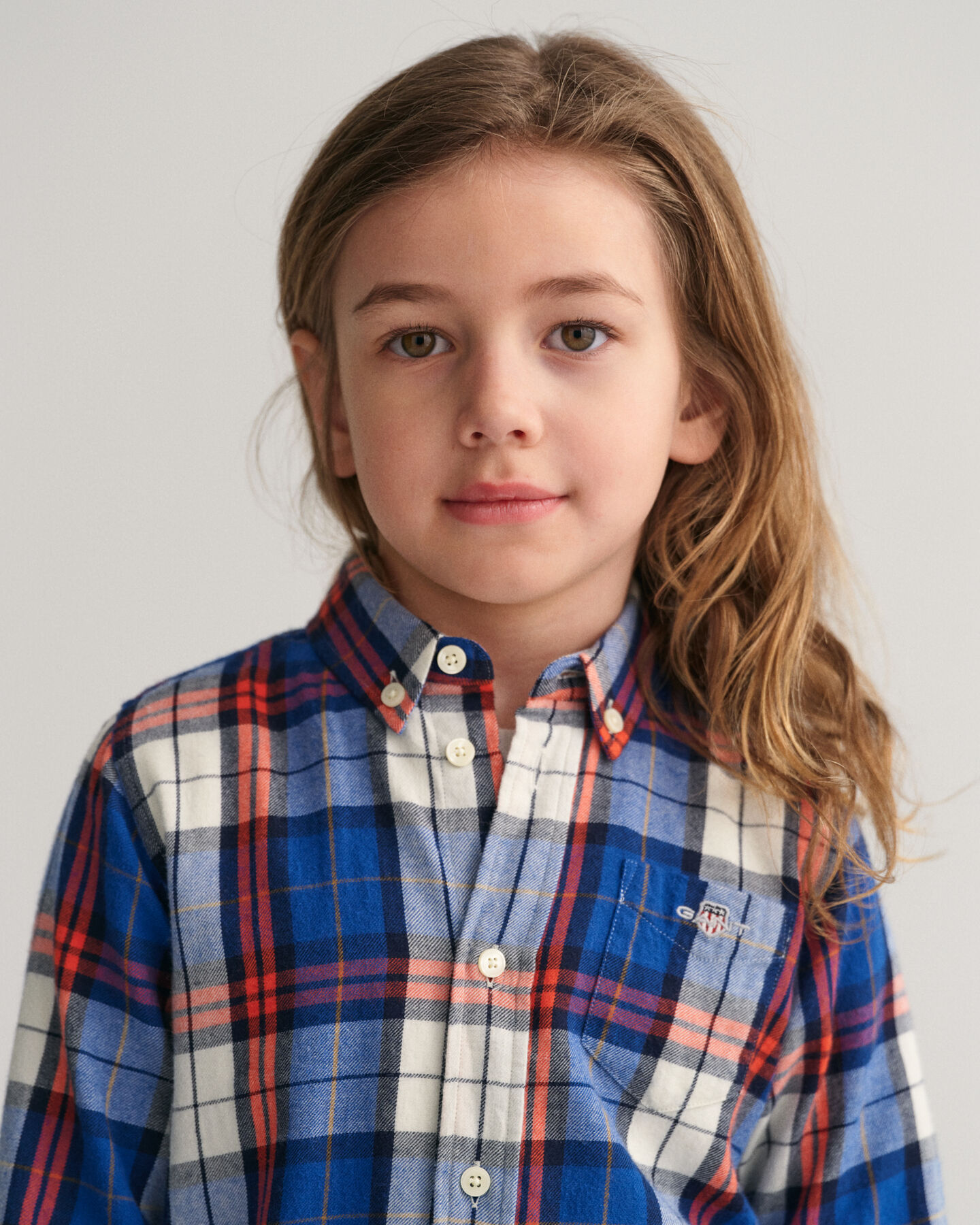 Kids Regular Fit Checked Flannel Shirt