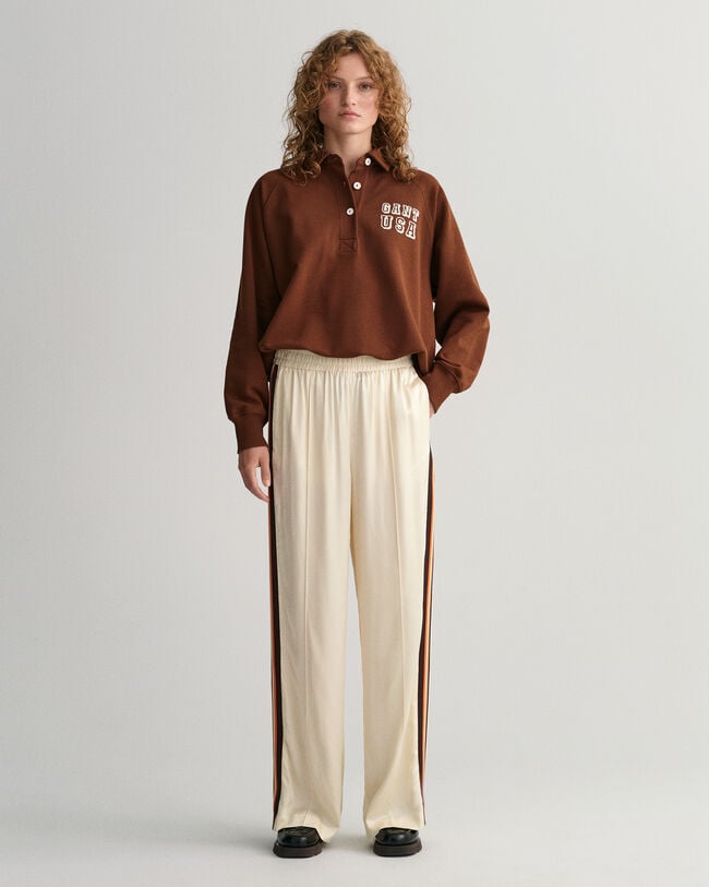 Relaxed Fit Striped Pull-On Pants