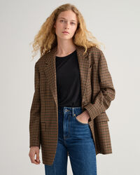 Oversized Check Blazer