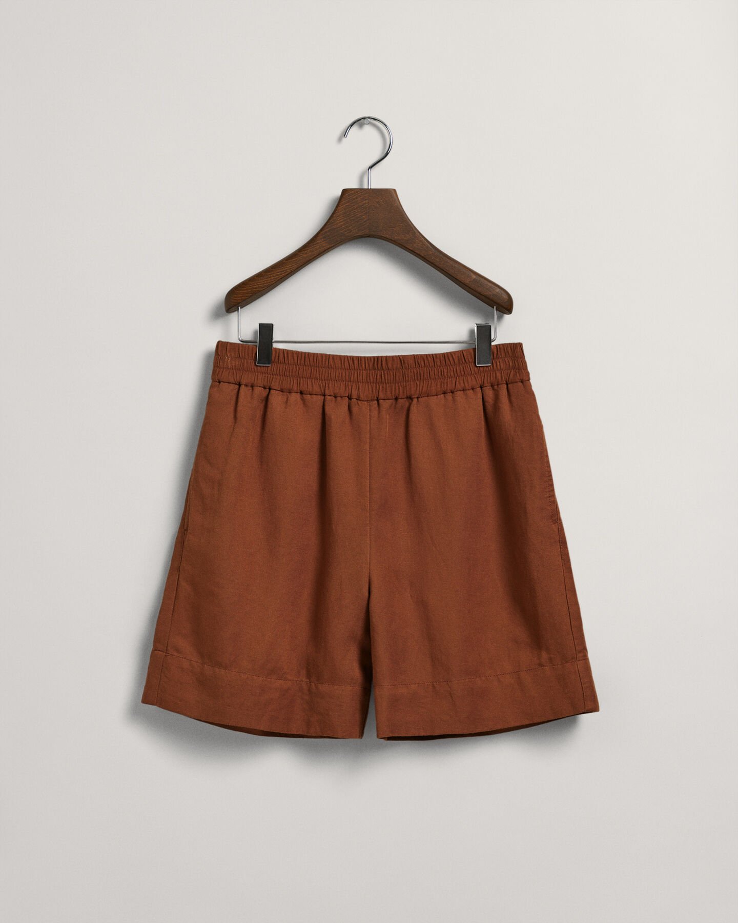 Linen Viscose Pull-On Shorts