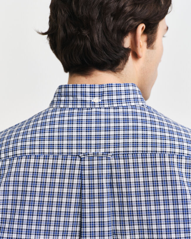 Regular Fit Small Checked Poplin Shirt